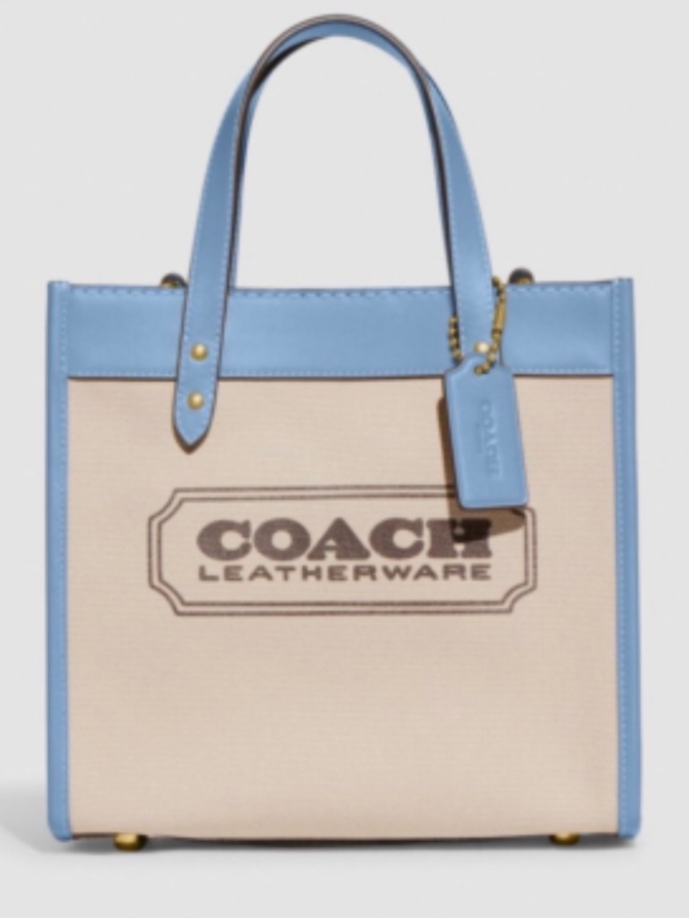 NEW COACH Field Tote 22 Canvas Leather Satchel Pool CH740 Bag Handbag Tote - NWT